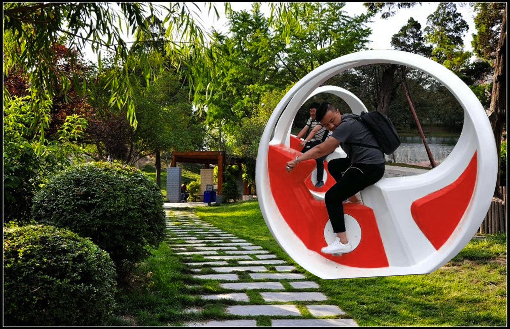 公園競(jìng)速單車(chē)